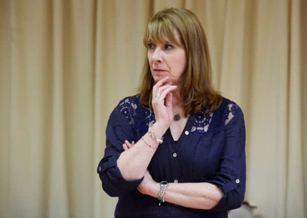 Phyllis Logan in rehearsals for Present Laughter