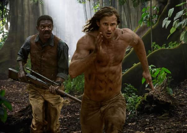 Samuel L Jackson and Alexander Skarsgard in Tarzan
