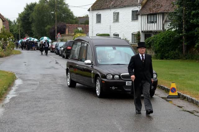 The funeral of Les Stocker of Tiggywinkles, at St Mary's Church, Haddenham. PNL-160208-135707009