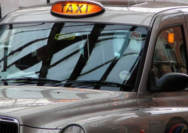 Taxi stock image