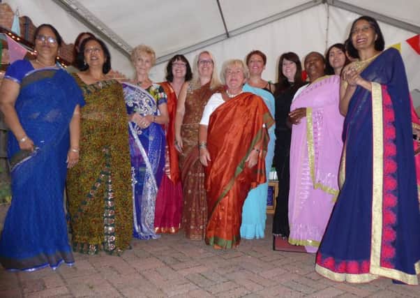 Saris on parade at Aylesbury Soroptimist Club