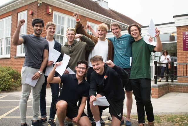 A Levels results day at Aylesbury Grammar School