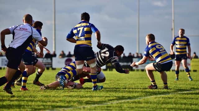 Junior Fatialofa scores. Picture: Aaron Bayliss