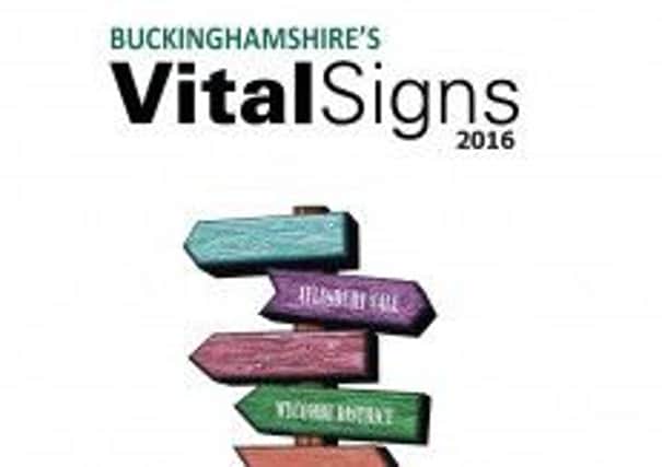 The cover image of the Bucks Vital Signs report