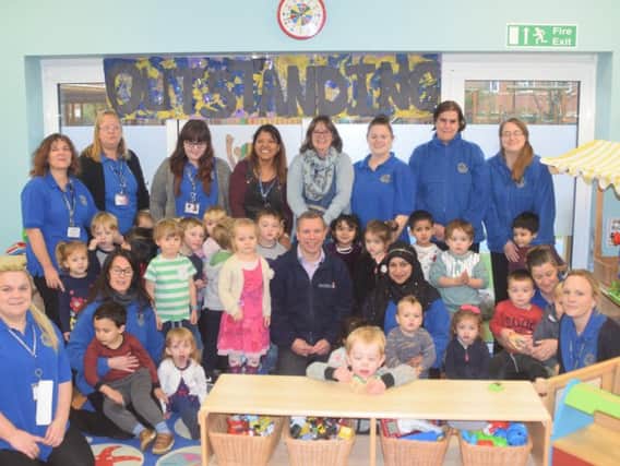 Bearbrook Pre School celebrate their outstanding Ofsted report!