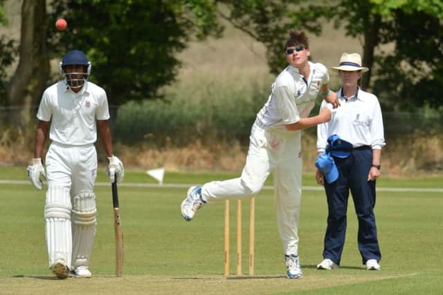 Matt Renshaw bowling his off-spin for Dinton in 2014
