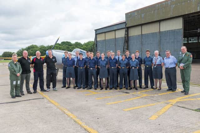 RAF Halton's Stn Cdr, Gp Cpt Adrian Burns, released funds to allow visiting Air Cadets the opportunity for a day of flying around Halton and Aylesbury.
