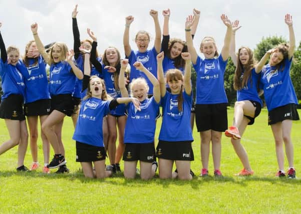 A team from Waddesdon School take the leap into sporting competition at the Bucks School Games PNL-161214-164339001