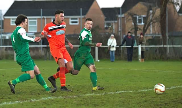 Reece Cameron scores. Picture by Mike Snell
