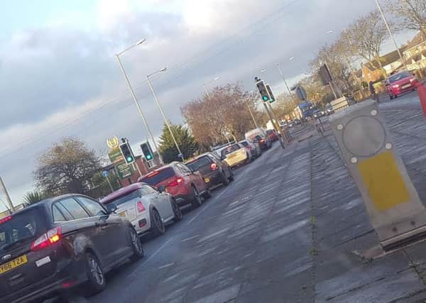 Traffic was gridlocked in Aylesbury this morning