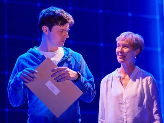 Joshua Jenkins and Geraldine Alexander in The Curious Incident of the Dog in the Night-Time.
