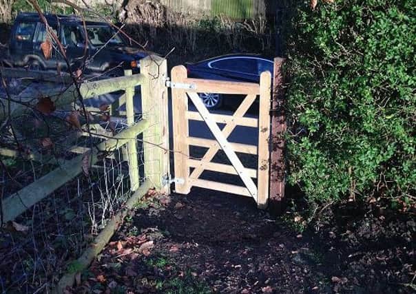 New gate in Oving.