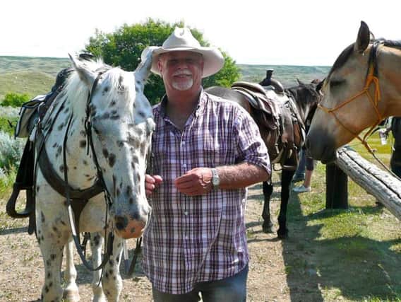 Riding the range: Alan Wooding lived out a boyhood dream on a Canadian ranch.