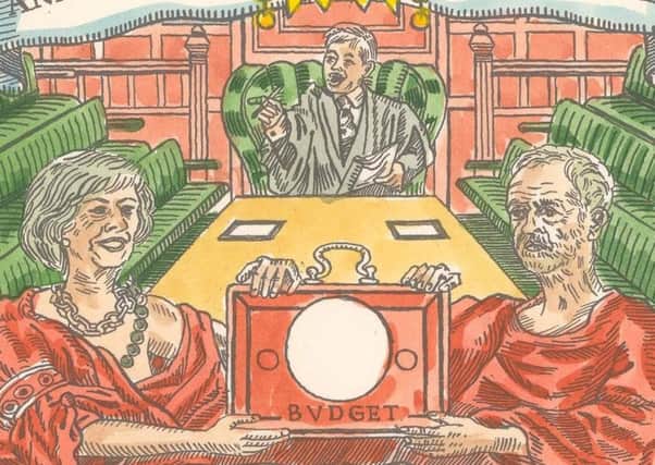 The Mother of Parliaments: Annual Division of Revenue by Adam Dant, 2017. Copyright Adam Dant