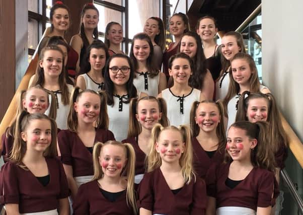 Thame Youth Theatre perform at Honeycomb Dance Festival - Element are pictured back row while the rest of the dancers make up the Rhythmix troupe