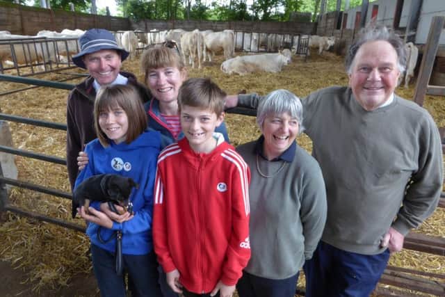 The Morris family from left to right: George, Emma (10), Claire, Harry (12), Rosemary and John. Picture by Heather Jan Brunt