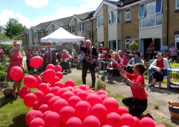 Meadowcroft care home balloon release
