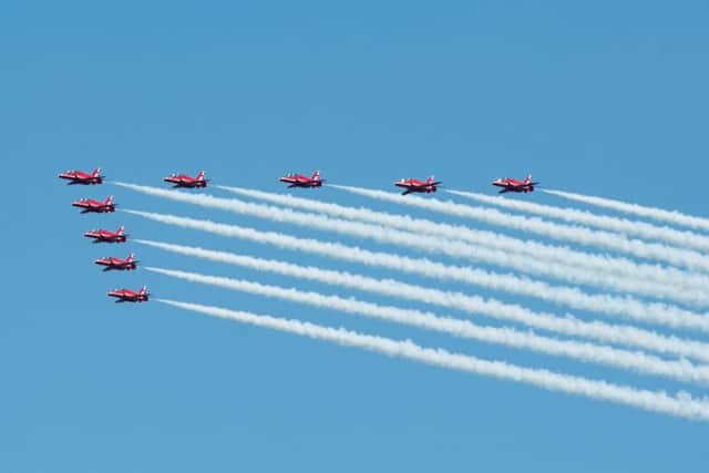 Bucks and MK Armed Forces Day at Aylesbury RUFC - the Red Arrows perform