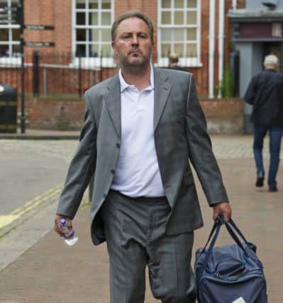 Graham Thorne arrives at Aylesbury Crown Court