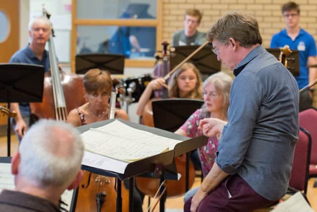 Garsington Opera rehearsal ahead of Silver Birch, a community opera being performed in Wormsley - pictured at Aylesbury Music Centre. Photo: Derek Pelling.