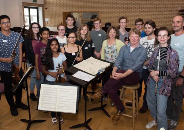 Garsington Opera rehearsal ahead of Silver Birch, a community opera being performed in Wormsley - pictured at Aylesbury Music Centre are some of the group. Photo: Derek Pelling
