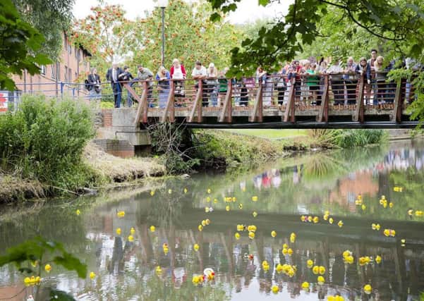 Photo from a previous edition of the University of Buckingham's duck race