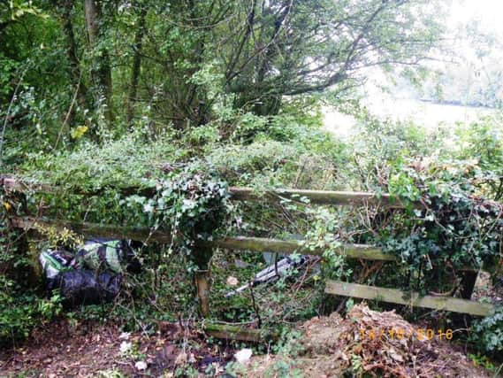 Gardener Christopher Hodges has been handed a bill of more than Â£2,000 for waste dumping in Little Horwood