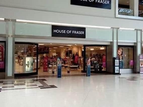 House of Fraser set to close