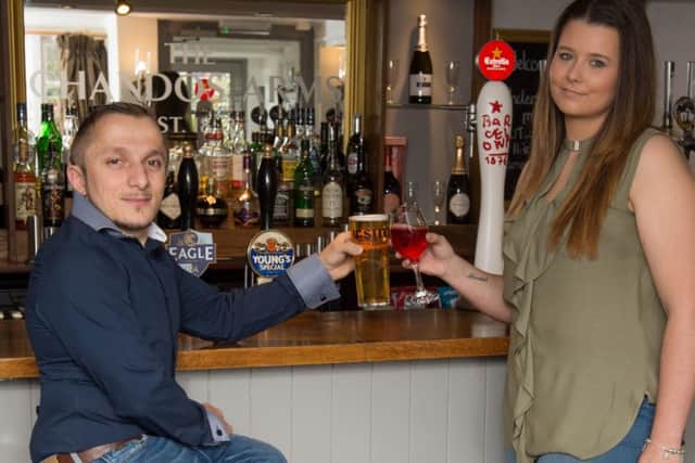 Stewart O'Neill and Holly Mackay-Gascoyne new landlords of The Chandos Arms at Weston Turville