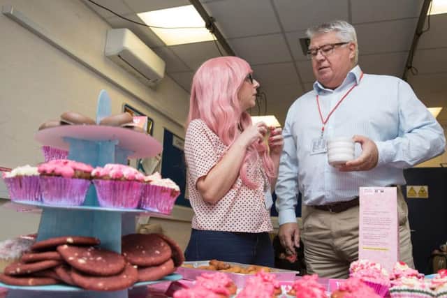 Cakes, Treats & a sweepstake with the Prize Donated by Keith Shelly's (Serco Manager) Wife.