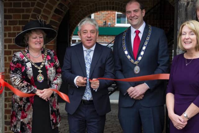 the Rt Hon John Bercow MP, Member of Parliament for the Buckingham constituency cut the ribbon